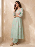 Women's Mulmul Chanderi Kurta Set With Chiffon Dupatta