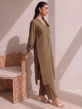 Mocha Crema Embroidered Women'S Kurta Set