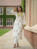 Fuchsia Tassel-Trimmed kurta set