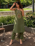 Boho- Olive Women's kurta set