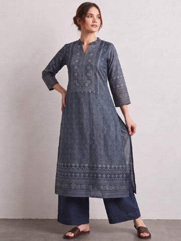 Royal Ajrakh Festive Kurta Set