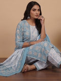 Varanga Women Ethnic Floral Printed  Kurta Wih Salwar  & Dupatta