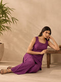 Short Solid Sleeveless Tunic With Wide-Leg Palazzo Kurta Set.