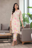 Varanga Women Off White Floral Printed Kurta With Bottom