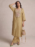 Gilded Champagne Kaftan Set