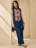 Denim Co-Ord Set Featuring An Ethnic Embroidered Panel
