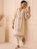 Golden Bloom Silk Women's Kurta Set