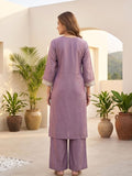 Varanga Women Elegant Three-Piece Brown Shimmer Kurta Set With Ankle-Length Trousers, And An Embroidered Dupatta