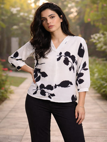 Varanga Women Summer Floral printed Top
