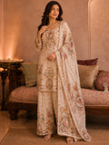 Ethnic Printed Kurta Set With Matching Palazzo And Dupatta