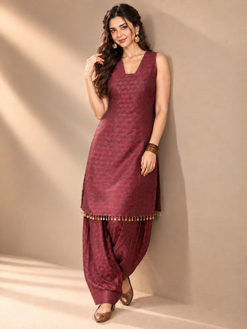 Varanga Women Ethnic Motifs Regular Kurta with Patiala