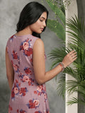 Varanga Peach Colored Women Summer Dress