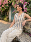 Varanga The Vintage Pinstripe Vest For Women