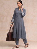 The Midnight Bloom Women's Kurta Set