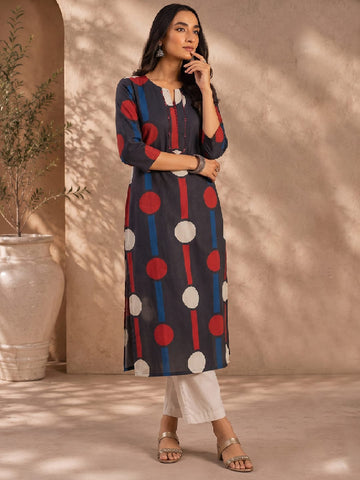 A-Line Geometric Prints Kurta