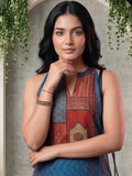 Indigo Geometric Printed Kurta Set