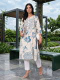 Varanga Women Bold Tropical Printed Cotton Flex Kurta