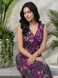 Varanga Blue Colored Women Summer Dress