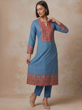 The Midnight Crimson Silk Women'S Kurta Set