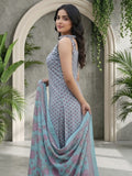 Floral Print Cotton Kurta Set with printed Dupatta