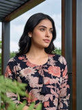 Varanga Women Bold Floral Printed Straight Kurta