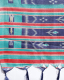 varanga blue women round neck kurta with trousers with dupatta