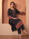 The Midnight Ajrakh-Edge Women's kurta Set