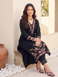 Varanga Women Floral Motif Thread Embroidered  & Orangza Lace Detailed Kurta With Trouser & Dupatta