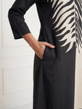 Dual-Tone Botanical Midi For Womens