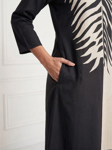 Dual-Tone Botanical Midi For Womens