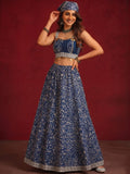 Block Printed Lehenga Choli Set