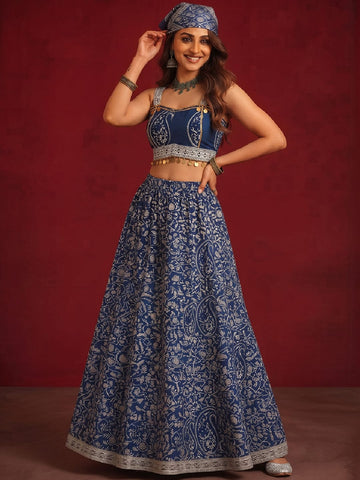Block Printed Lehenga Choli Set
