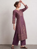 The Royal Purpal Aura Kurta Set