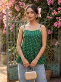 Varanga Strappy Top with Flared Hem