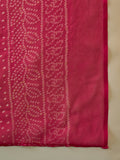 Kurta With Zari-Embroidered Yoke, Paired With Trousers And A Solid Lace-Detailed Dupatta