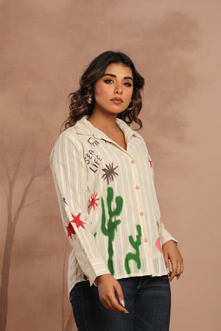 Premium Shirt With Quirk Print