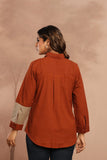 Rust Orange Fusion Shirt