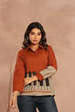 Rust Orange Fusion Shirt