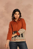 Rust Orange Fusion Shirt