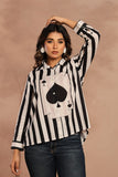 Card print Trendy Premium Shirt