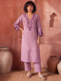 Women's Festive Mirror Work Kurta Set