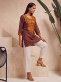 Kashmiri Embroidered Short Kurti