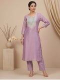 Varanga Women Shimmer Kurta Set With A Sequin-Detailed Net Dupatta