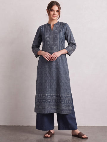 Royal Ajrakh Festive Kurta Set