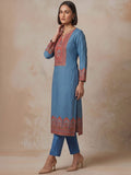 The Midnight Crimson Silk Women'S Kurta Set