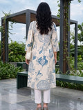 Varanga Women Bold Tropical Printed Cotton Flex Kurta