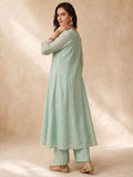 Women's Mulmul Chanderi Kurta Set With Chiffon Dupatta