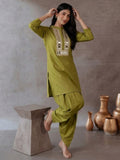 The Olive Sheesh Women's Kurta Set