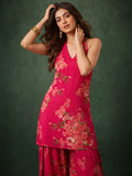 Floral Printed Farsi Salwar With Short Kurti
