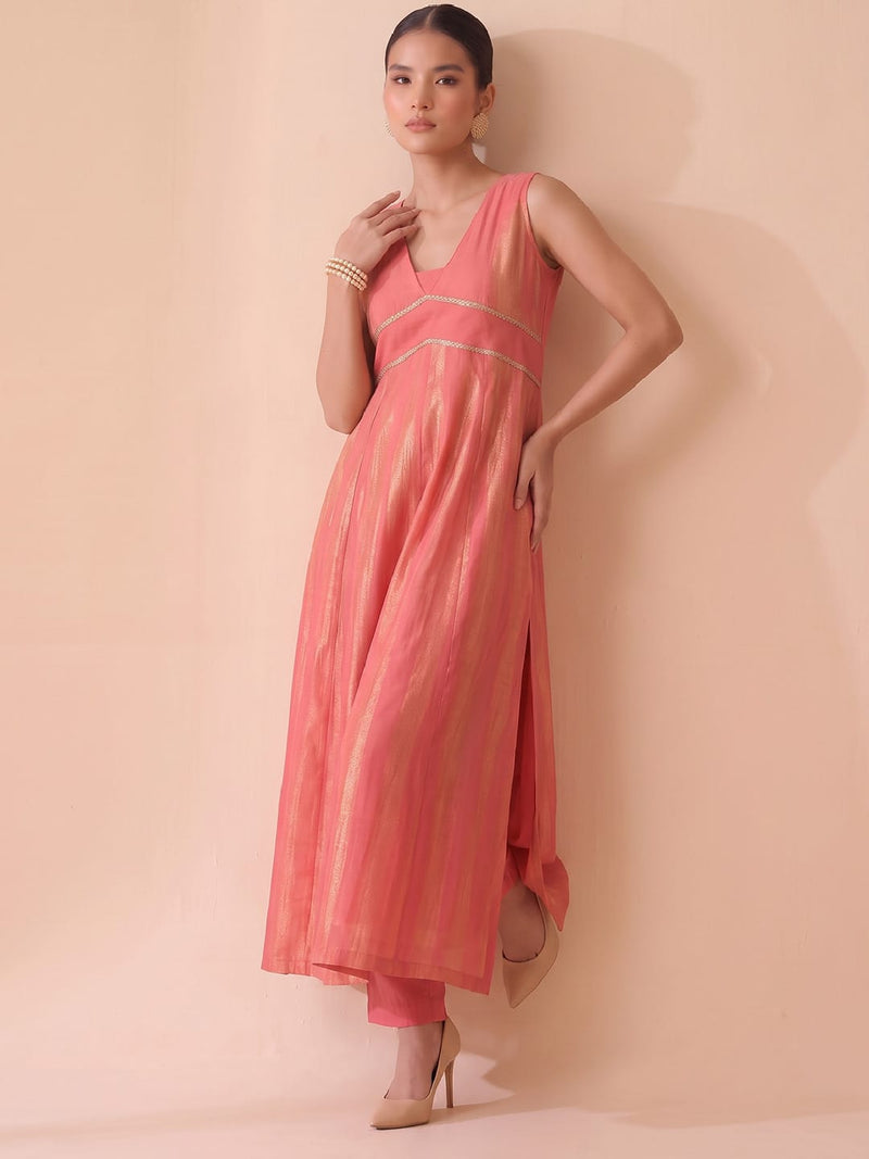 Desert Rose Flared Slit Women's Kurta Set